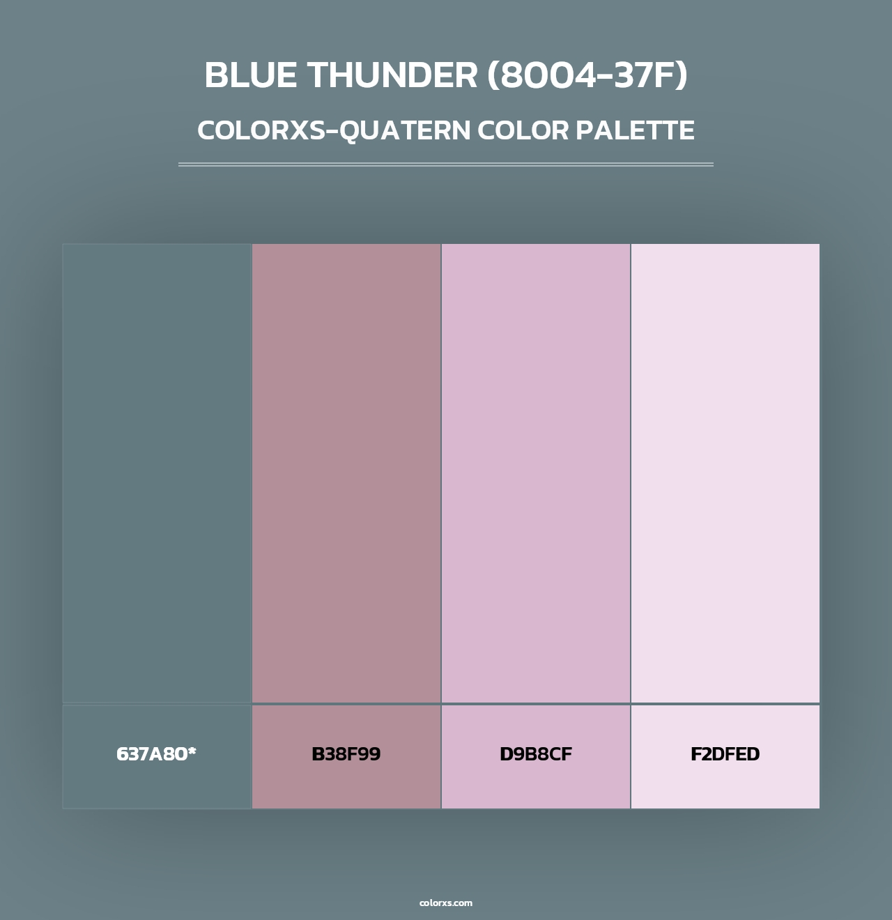 Blue Thunder (8004-37F) - Colorxs Quad Palette