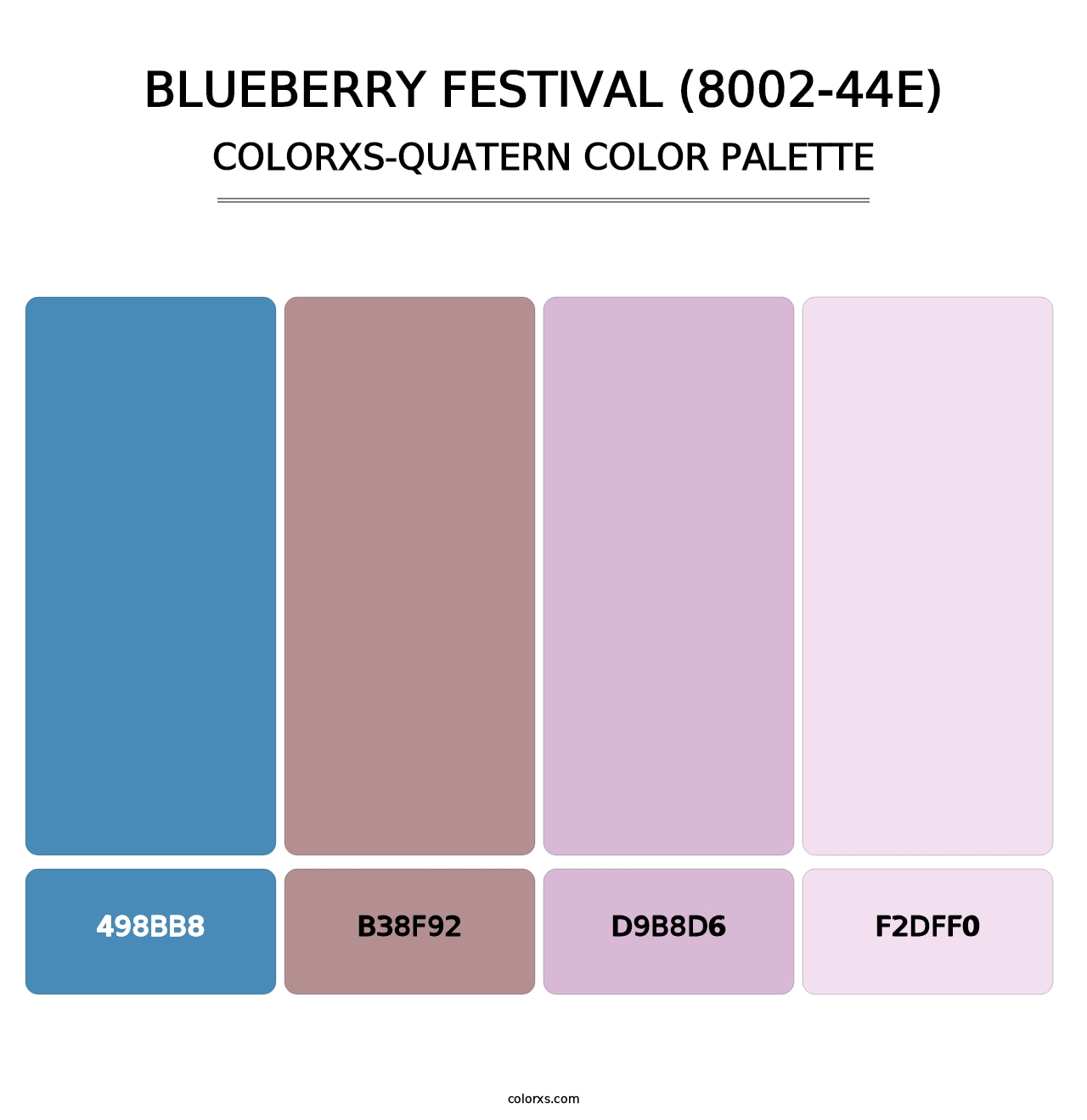 Blueberry Festival (8002-44E) - Colorxs Quatern Palette