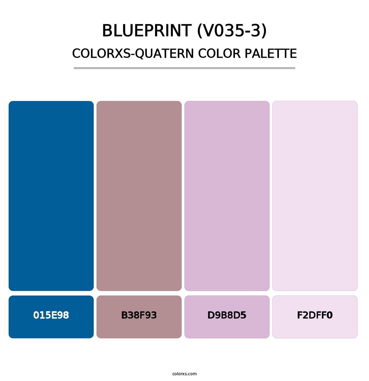 Blueprint (V035-3) - Colorxs Quatern Palette