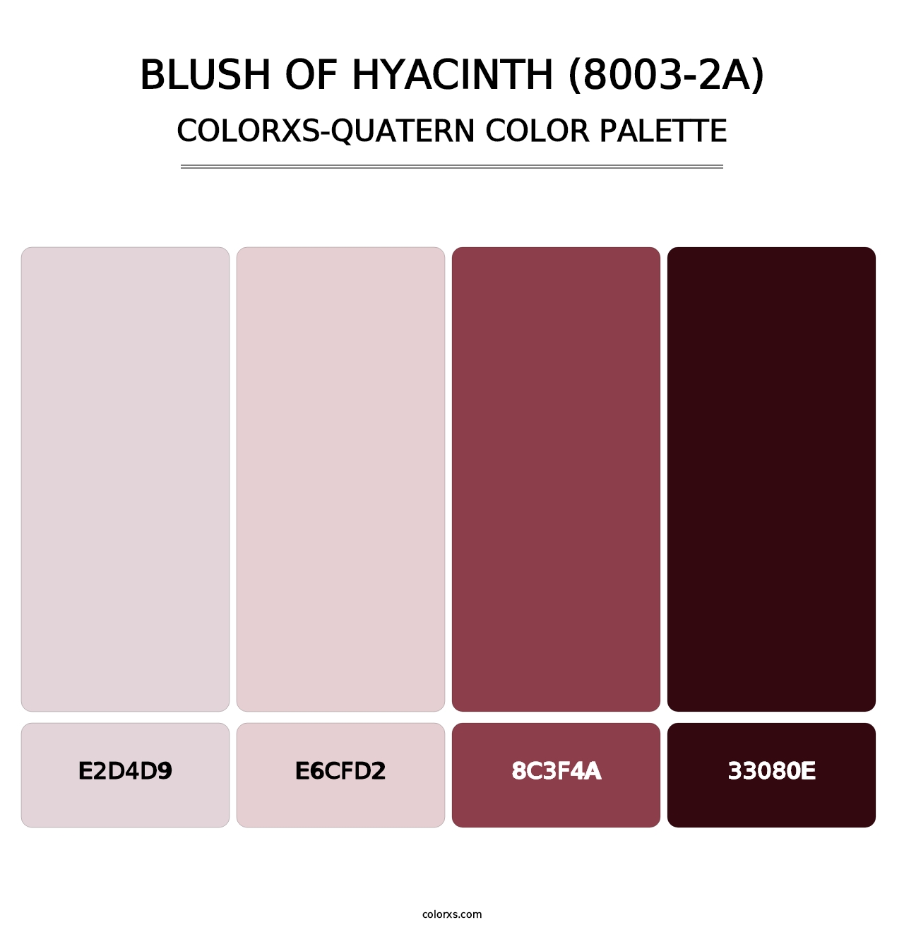 Blush of Hyacinth (8003-2A) - Colorxs Quatern Palette