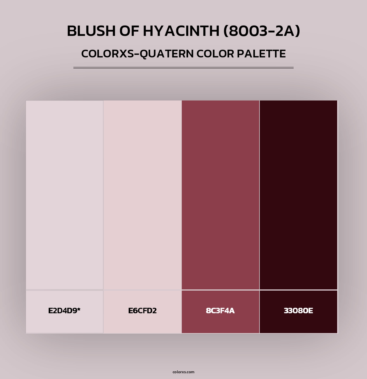 Blush of Hyacinth (8003-2A) - Colorxs Quad Palette