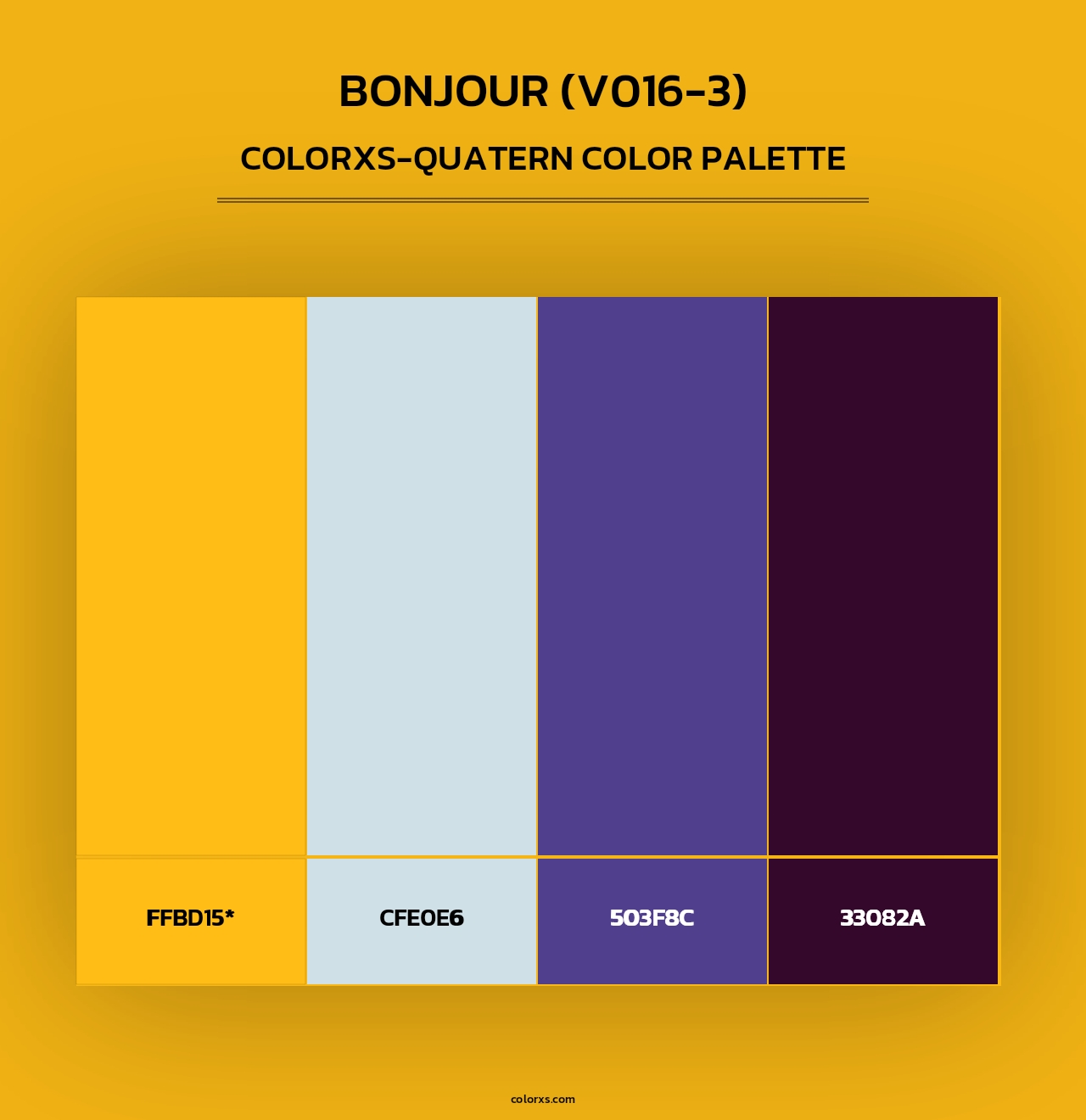 Bonjour (V016-3) - Colorxs Quad Palette