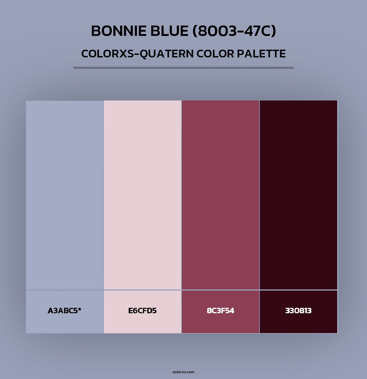 Bonnie Blue (8003-47C) - Colorxs Quad Palette