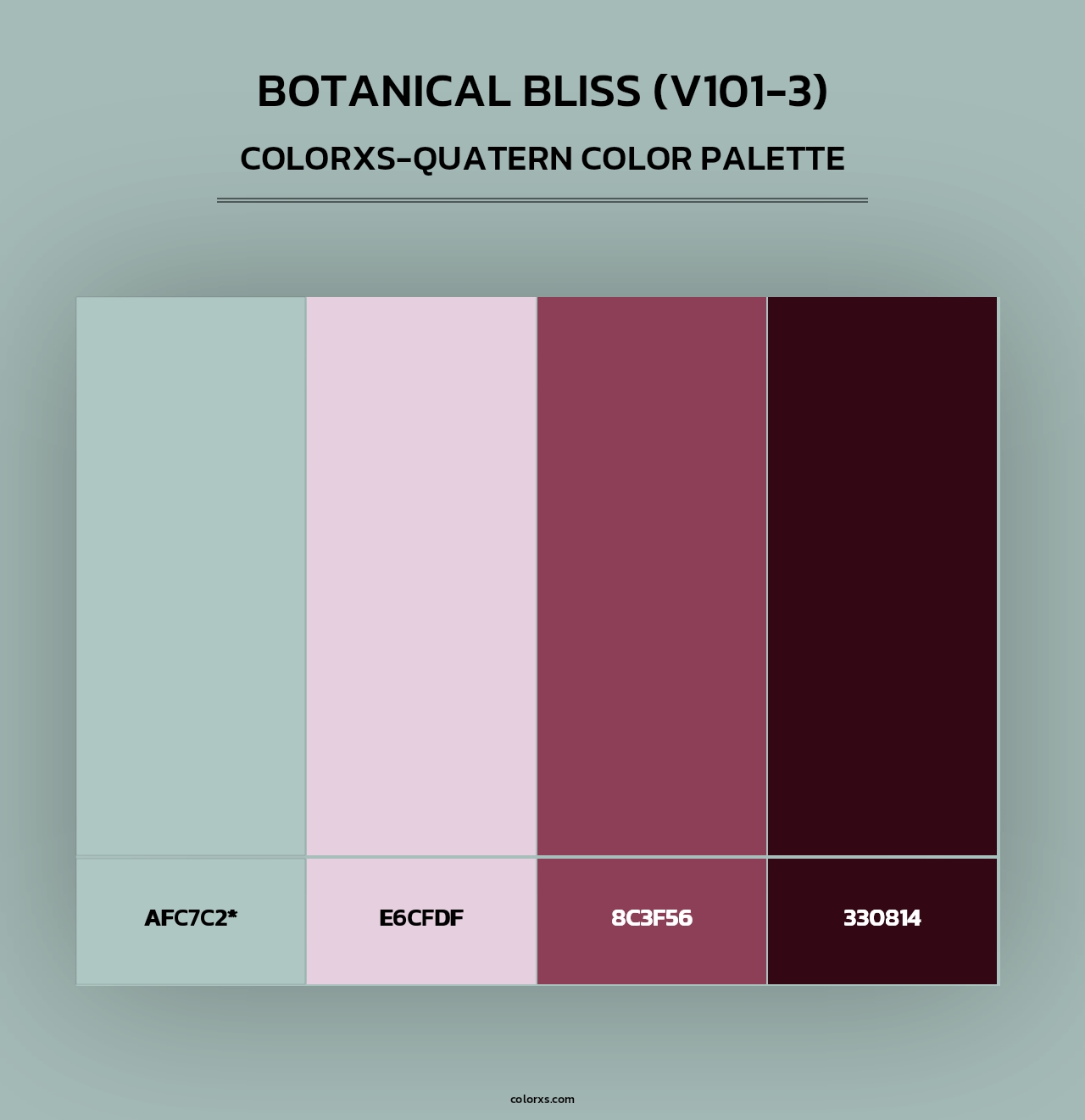 Botanical Bliss (V101-3) - Colorxs Quad Palette