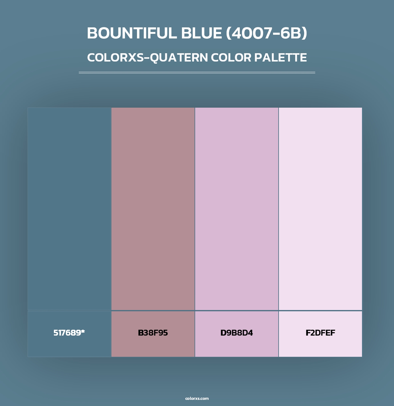 Bountiful Blue (4007-6B) - Colorxs Quad Palette