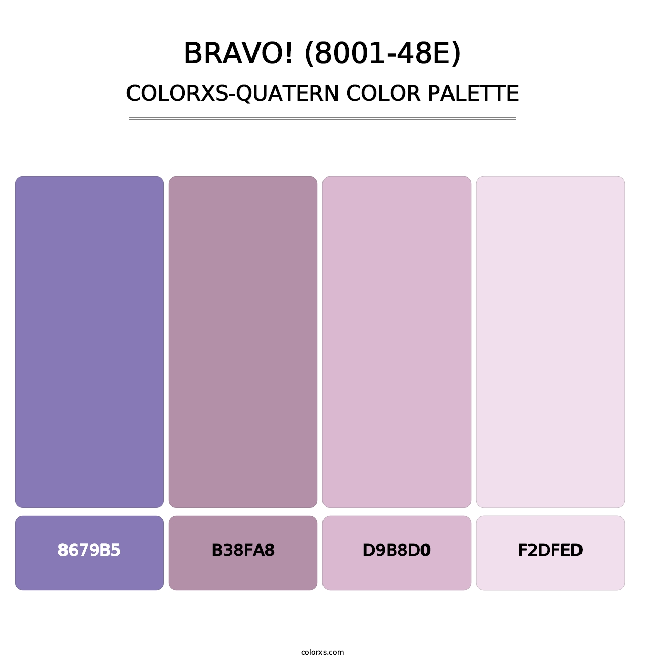 Bravo! (8001-48E) - Colorxs Quatern Palette