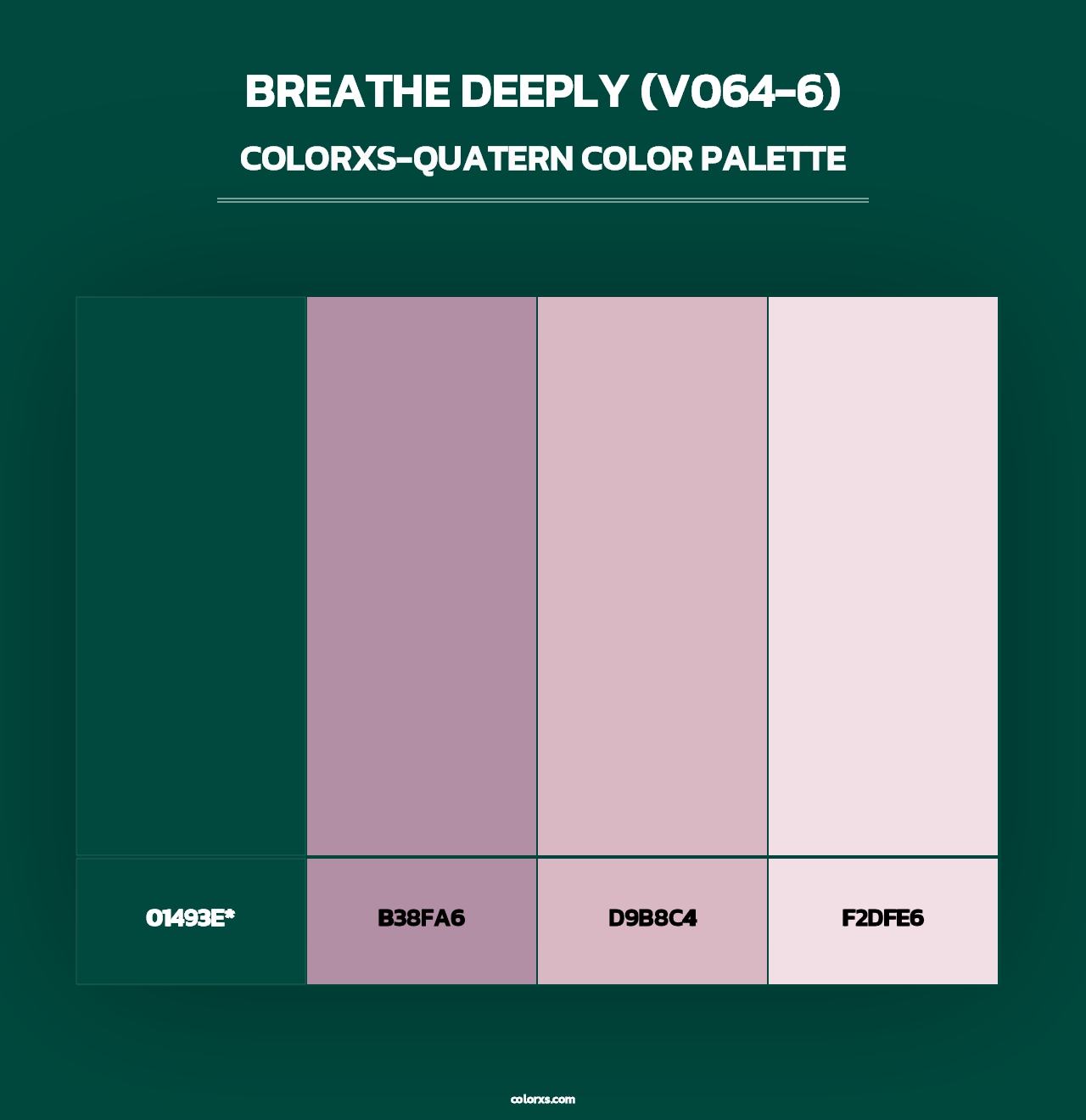 Breathe Deeply (V064-6) - Colorxs Quad Palette