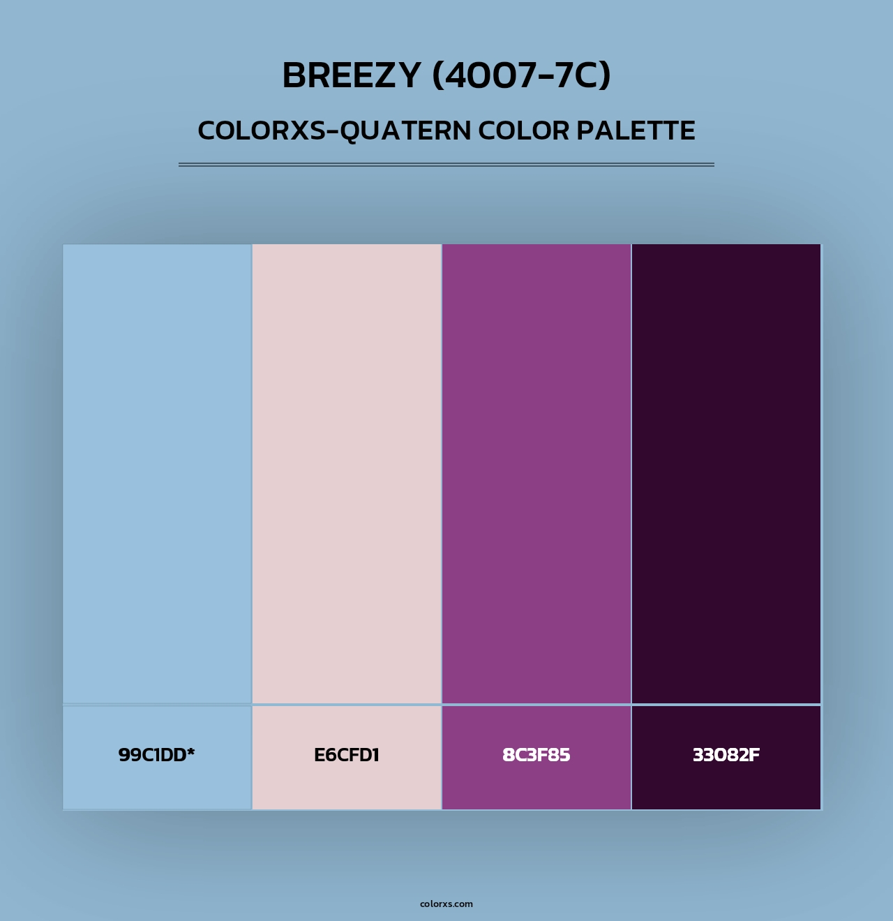 Breezy (4007-7C) - Colorxs Quad Palette