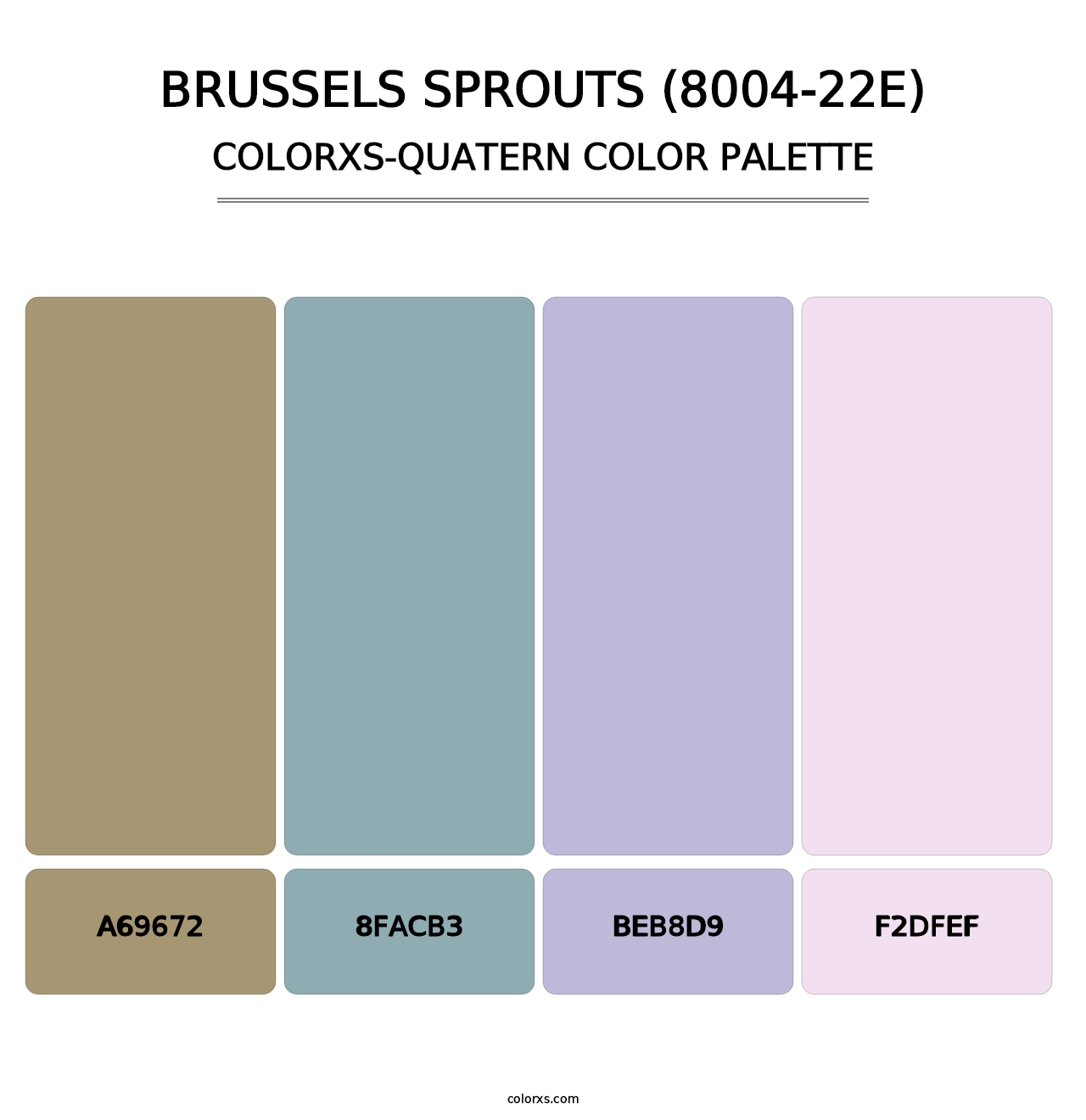 Brussels Sprouts (8004-22E) - Colorxs Quatern Palette