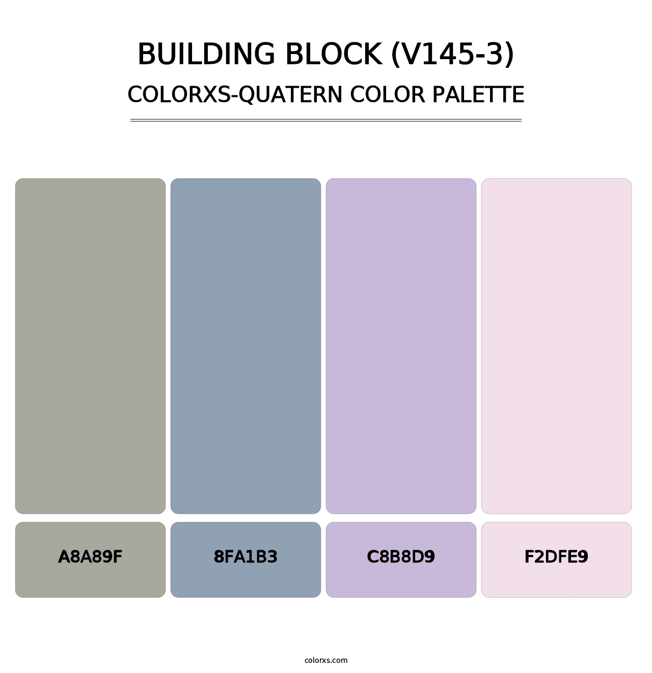 Building Block (V145-3) - Colorxs Quatern Palette