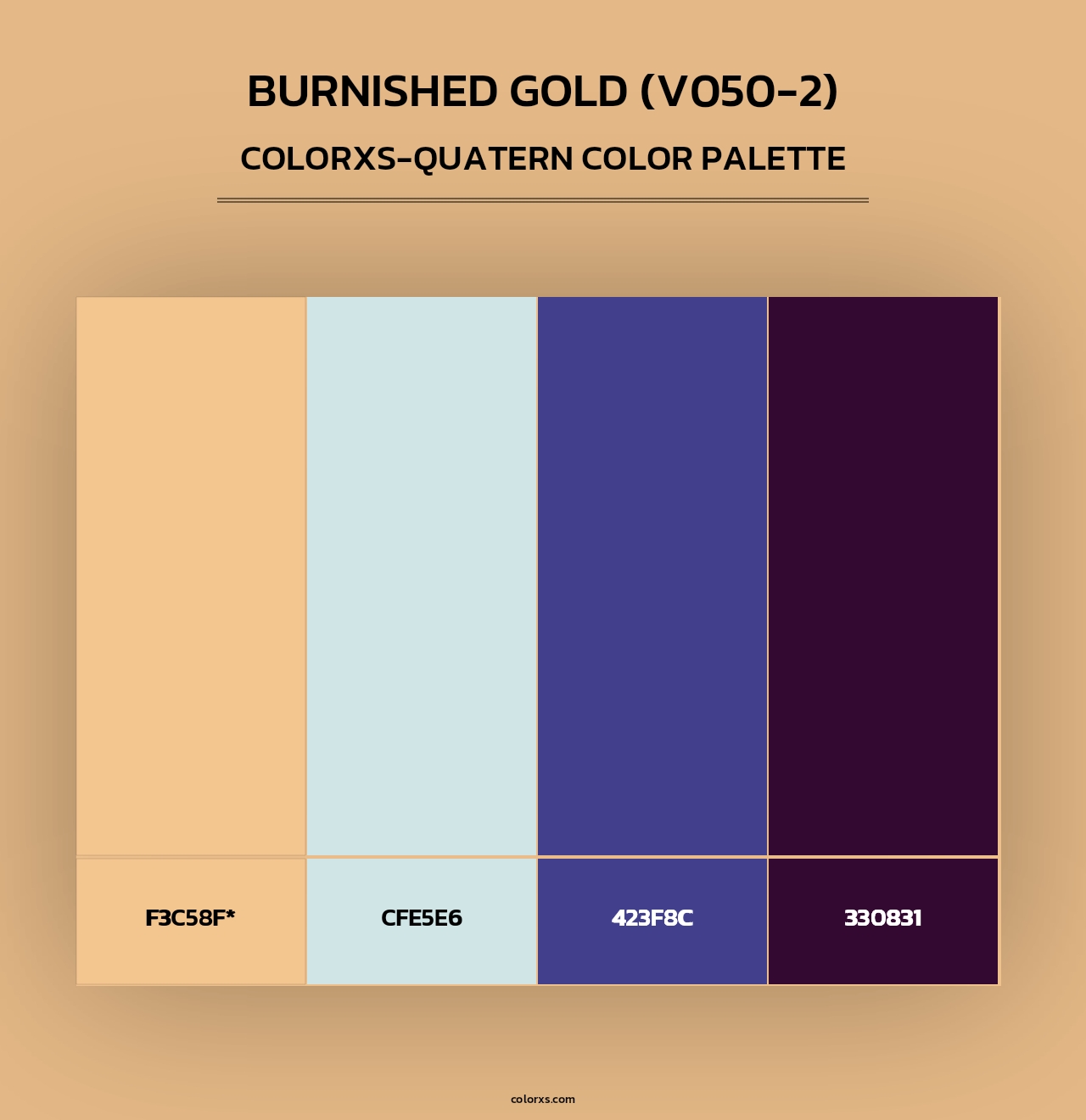 Burnished Gold (V050-2) - Colorxs Quad Palette