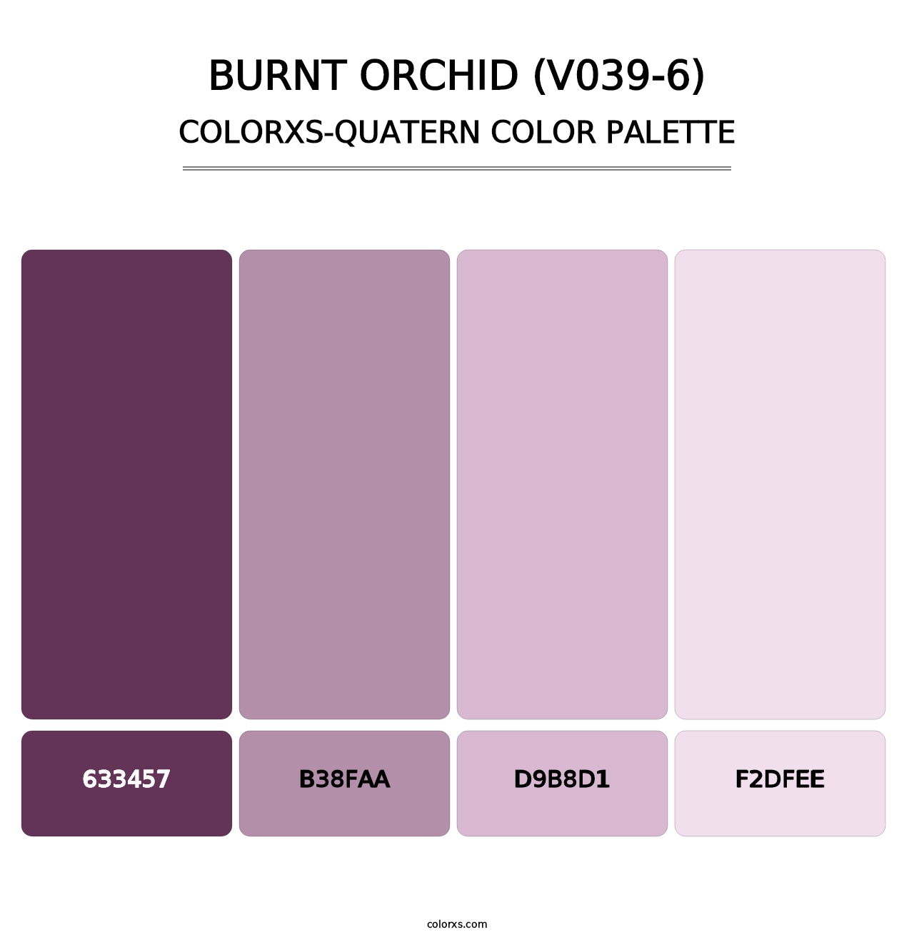 Burnt Orchid (V039-6) - Colorxs Quatern Palette
