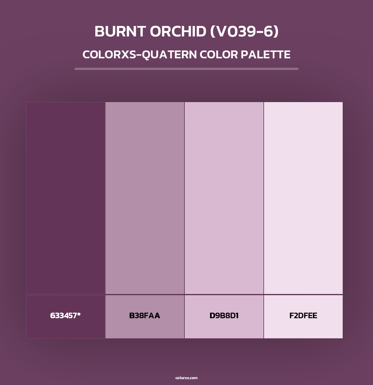 Burnt Orchid (V039-6) - Colorxs Quad Palette