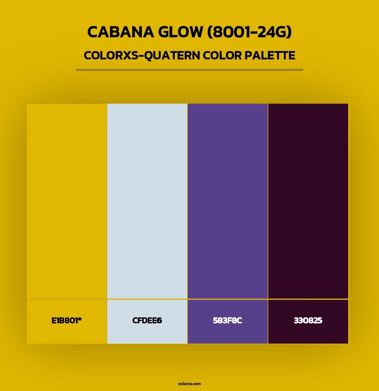 Cabana Glow (8001-24G) - Colorxs Quad Palette