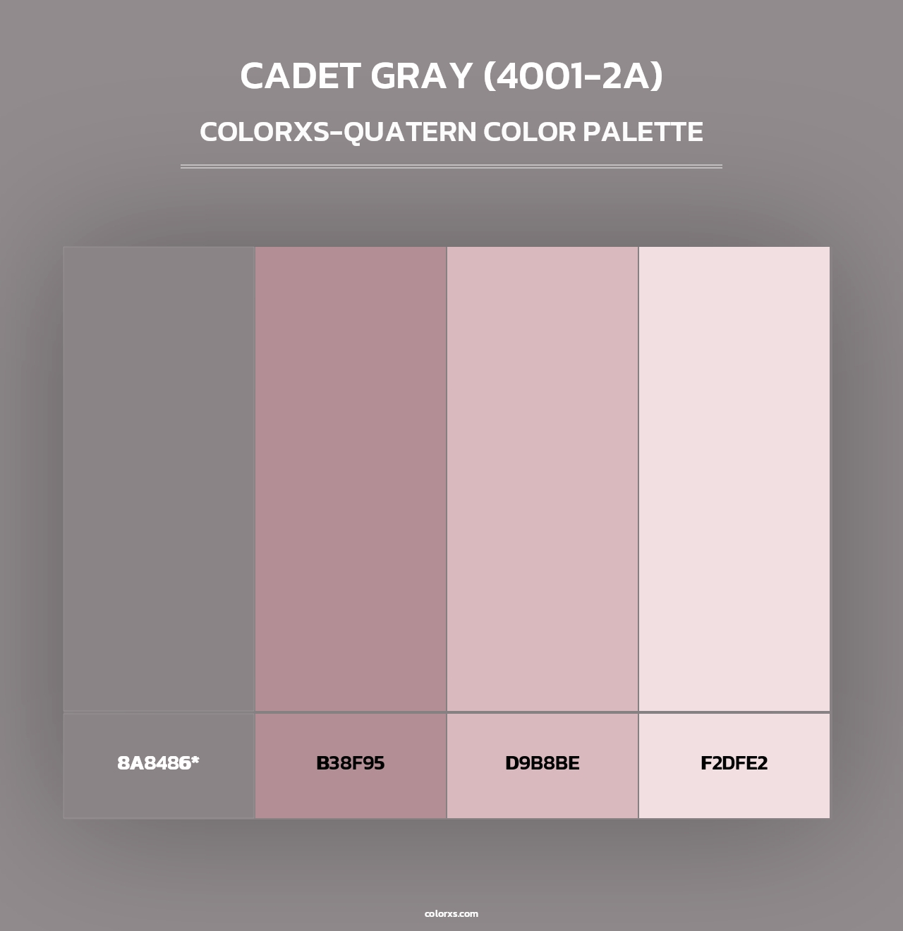 Cadet Gray (4001-2A) - Colorxs Quad Palette
