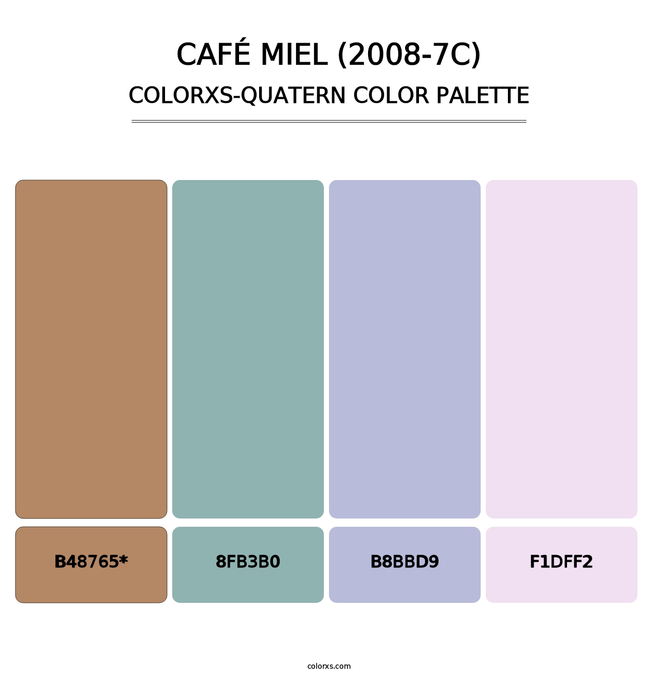 Café Miel (2008-7C) - Colorxs Quatern Palette