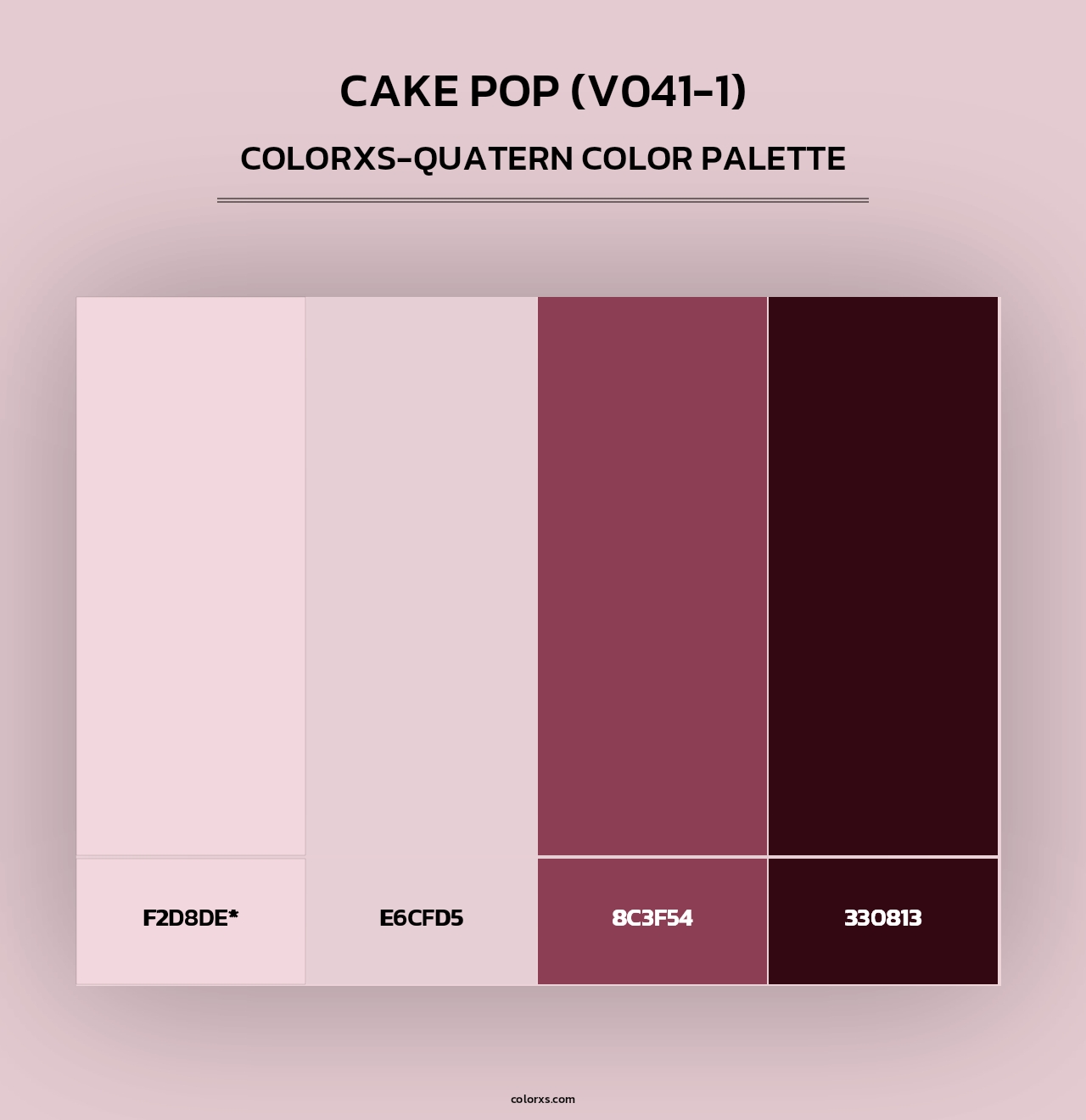 Cake Pop (V041-1) - Colorxs Quad Palette