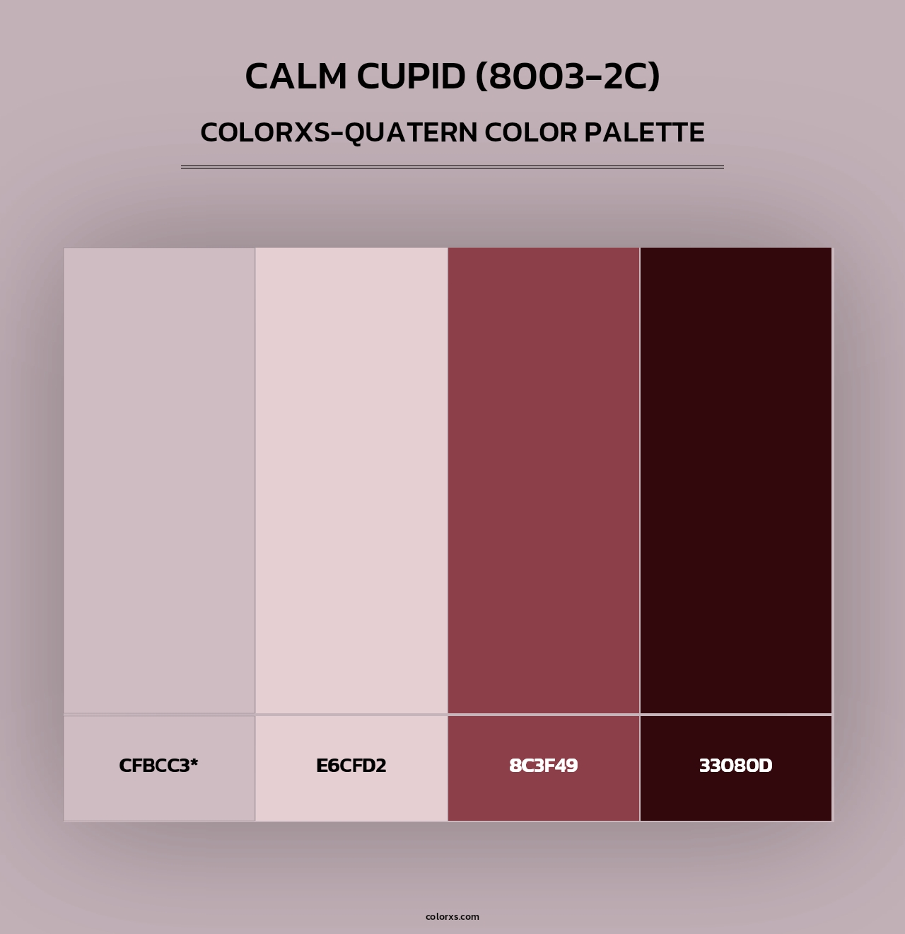 Calm Cupid (8003-2C) - Colorxs Quad Palette