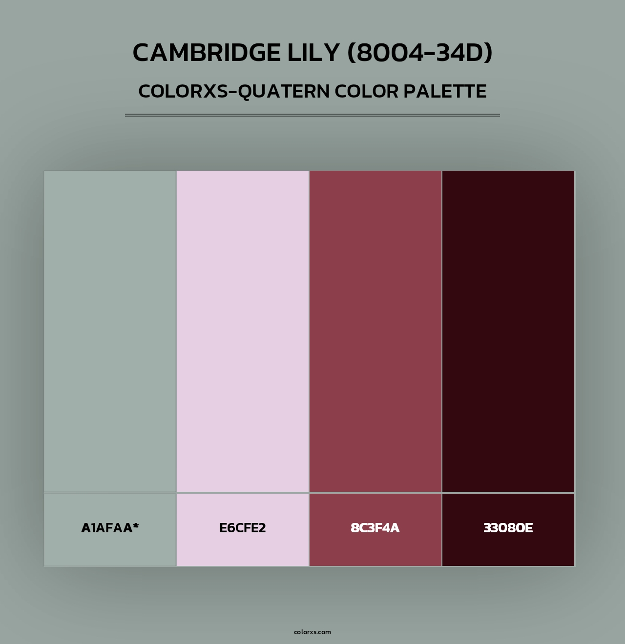 Cambridge Lily (8004-34D) - Colorxs Quad Palette
