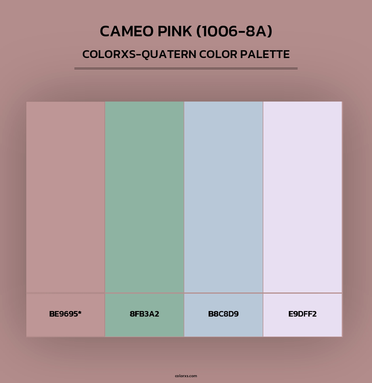 Cameo Pink (1006-8A) - Colorxs Quad Palette