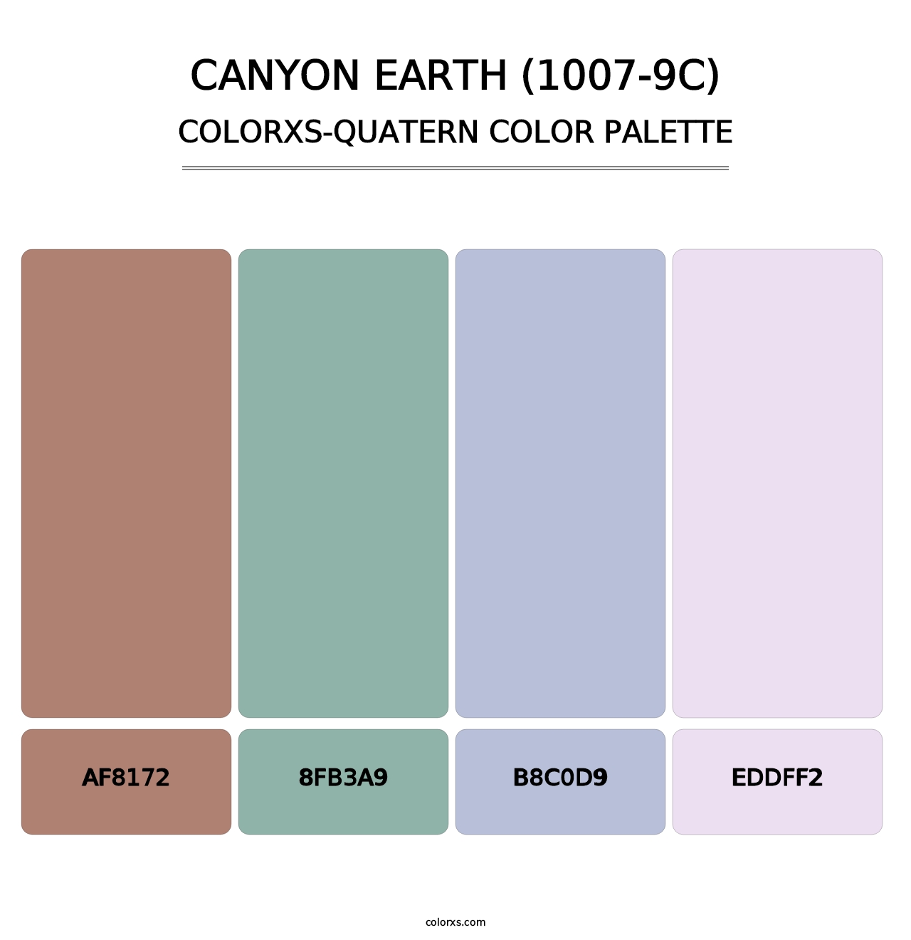 Canyon Earth (1007-9C) - Colorxs Quatern Palette