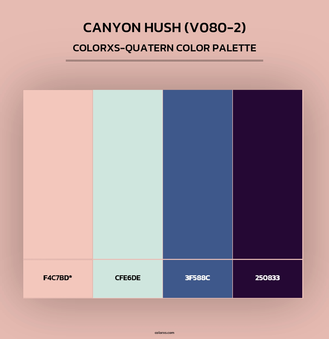 Canyon Hush (V080-2) - Colorxs Quad Palette