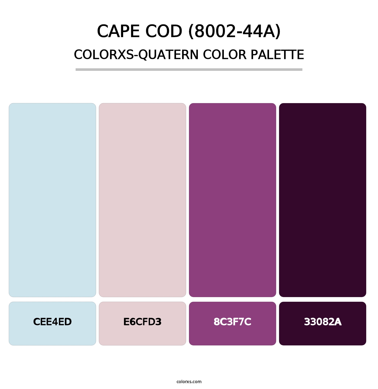 Cape Cod (8002-44A) - Colorxs Quatern Palette