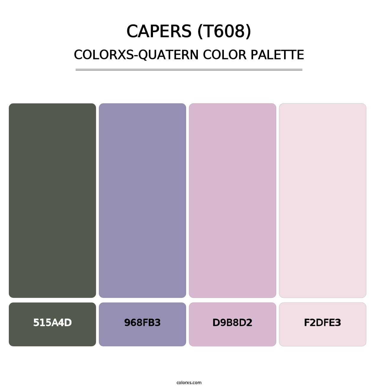 Capers (T608) - Colorxs Quatern Palette