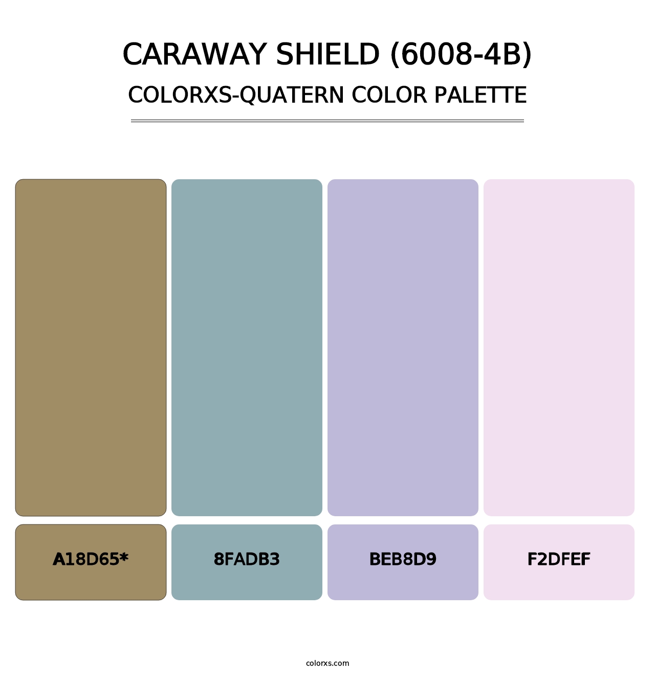 Caraway Shield (6008-4B) - Colorxs Quatern Palette