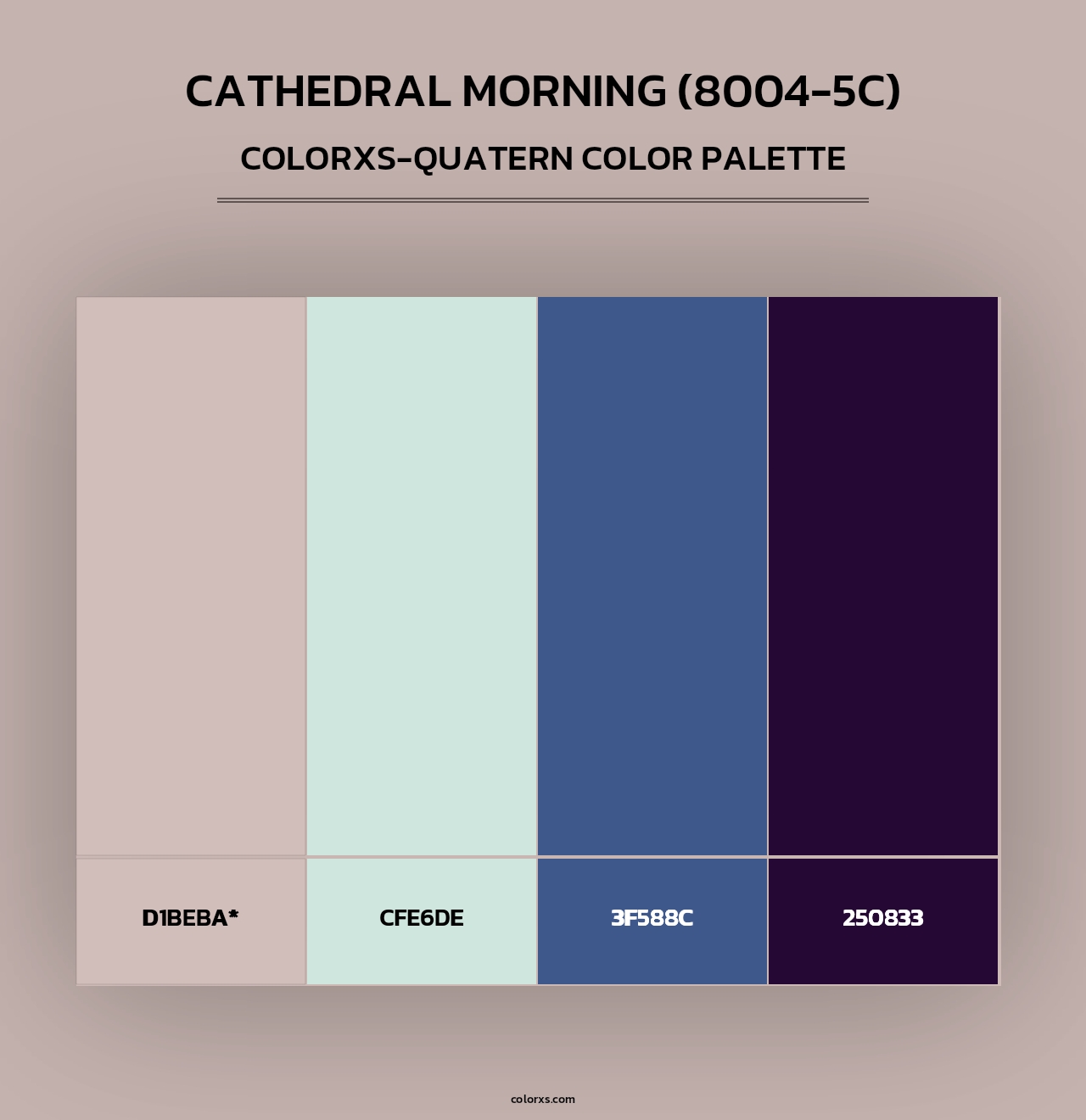 Cathedral Morning (8004-5C) - Colorxs Quad Palette