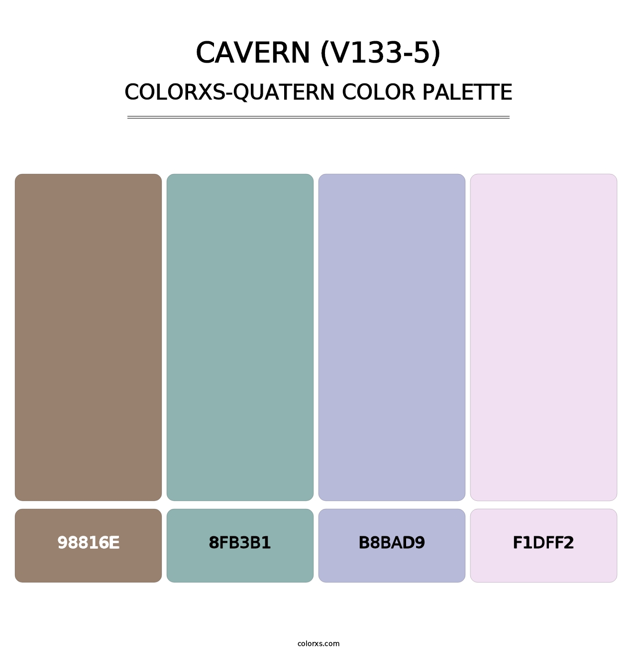 Cavern (V133-5) - Colorxs Quatern Palette