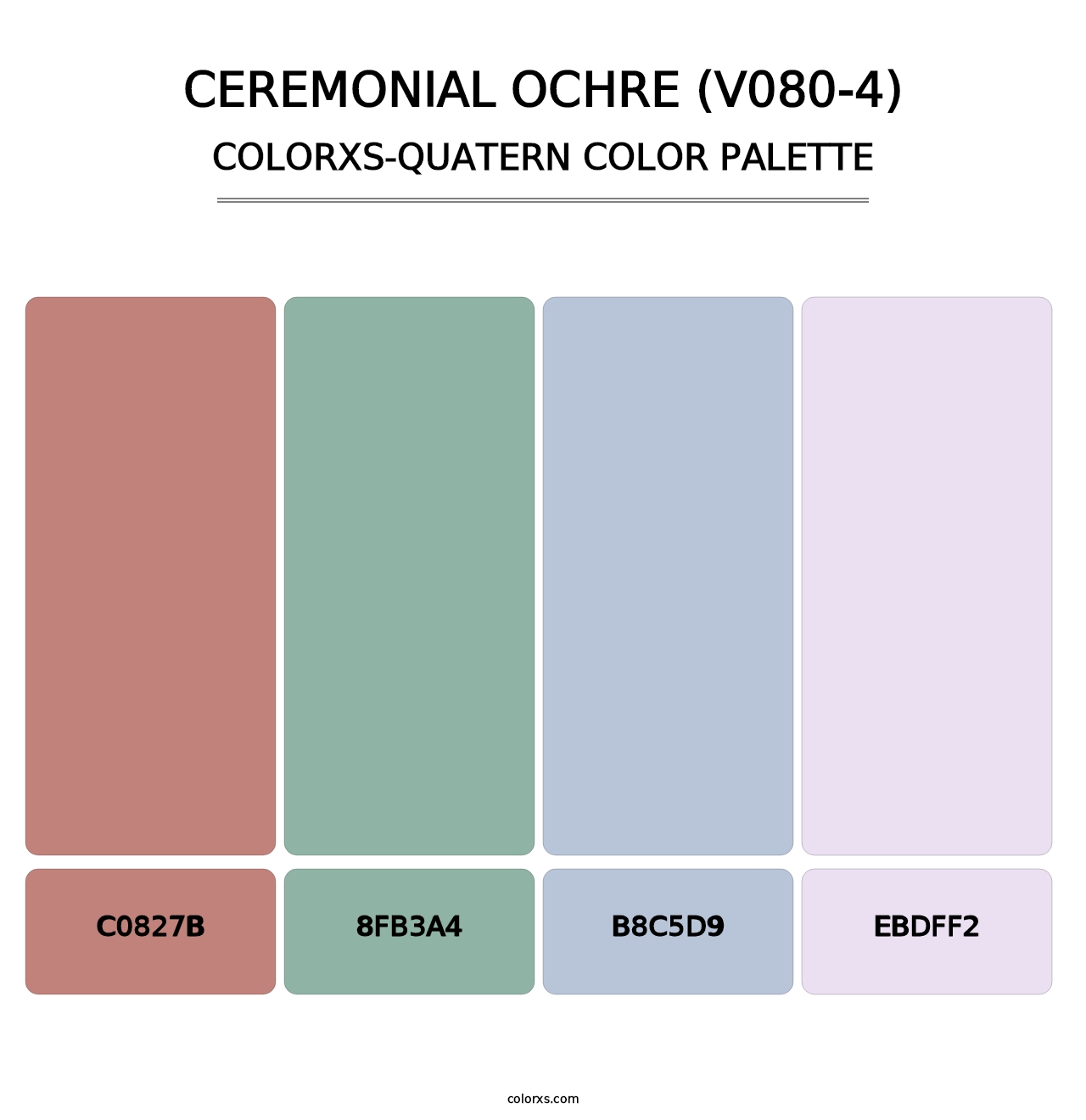 Ceremonial Ochre (V080-4) - Colorxs Quatern Palette