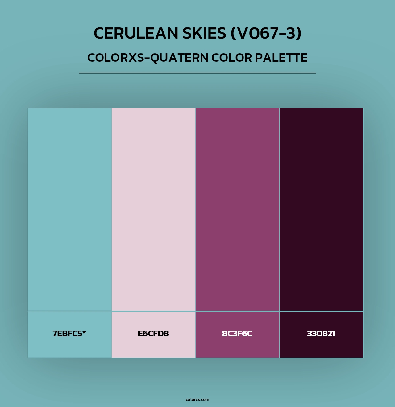 Cerulean Skies (V067-3) - Colorxs Quad Palette