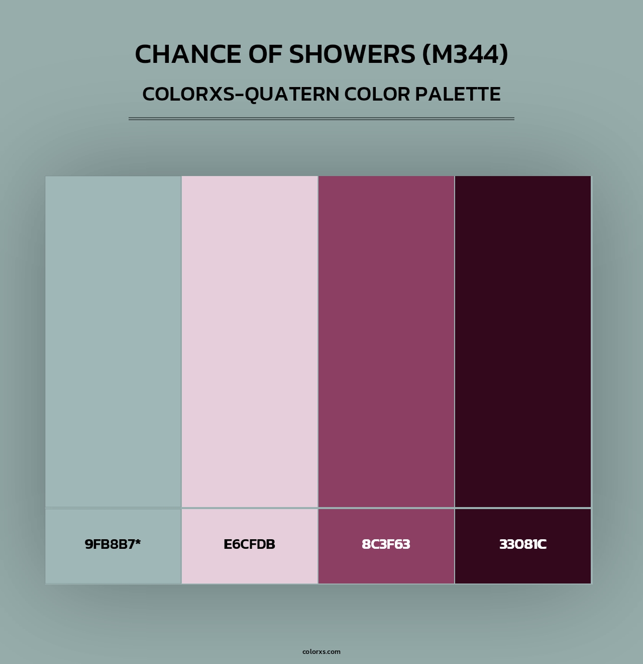 Chance of Showers (M344) - Colorxs Quad Palette
