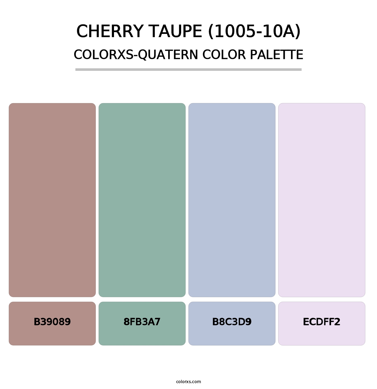 Cherry Taupe (1005-10A) - Colorxs Quatern Palette