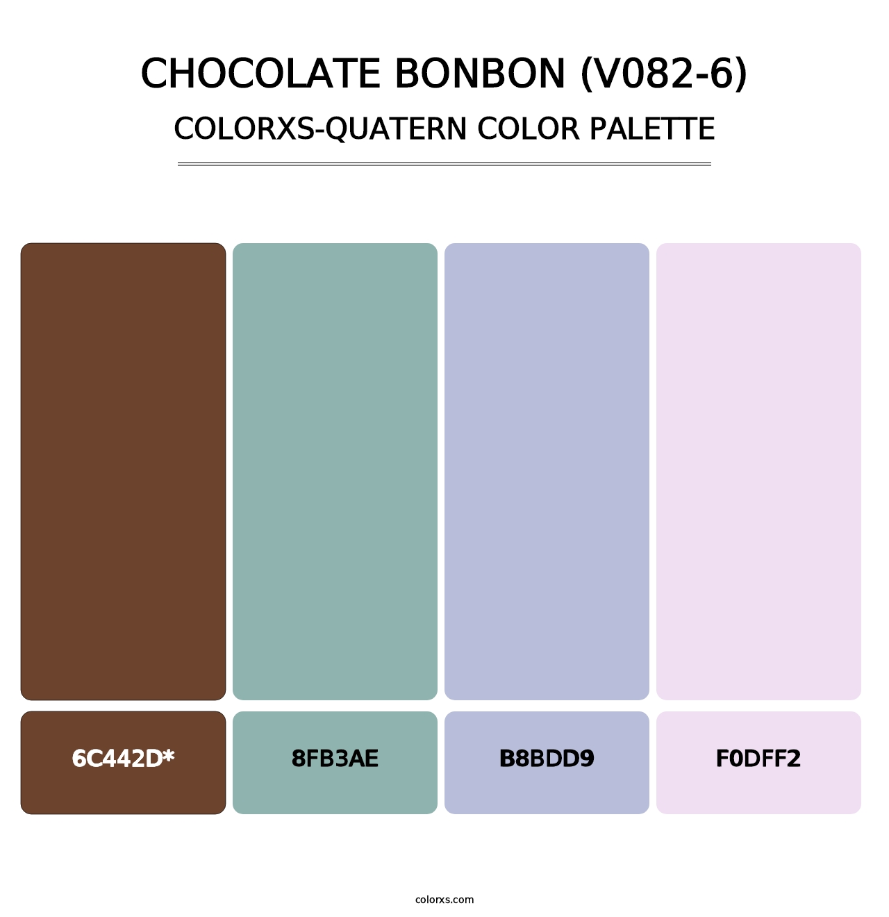 Chocolate Bonbon (V082-6) - Colorxs Quatern Palette