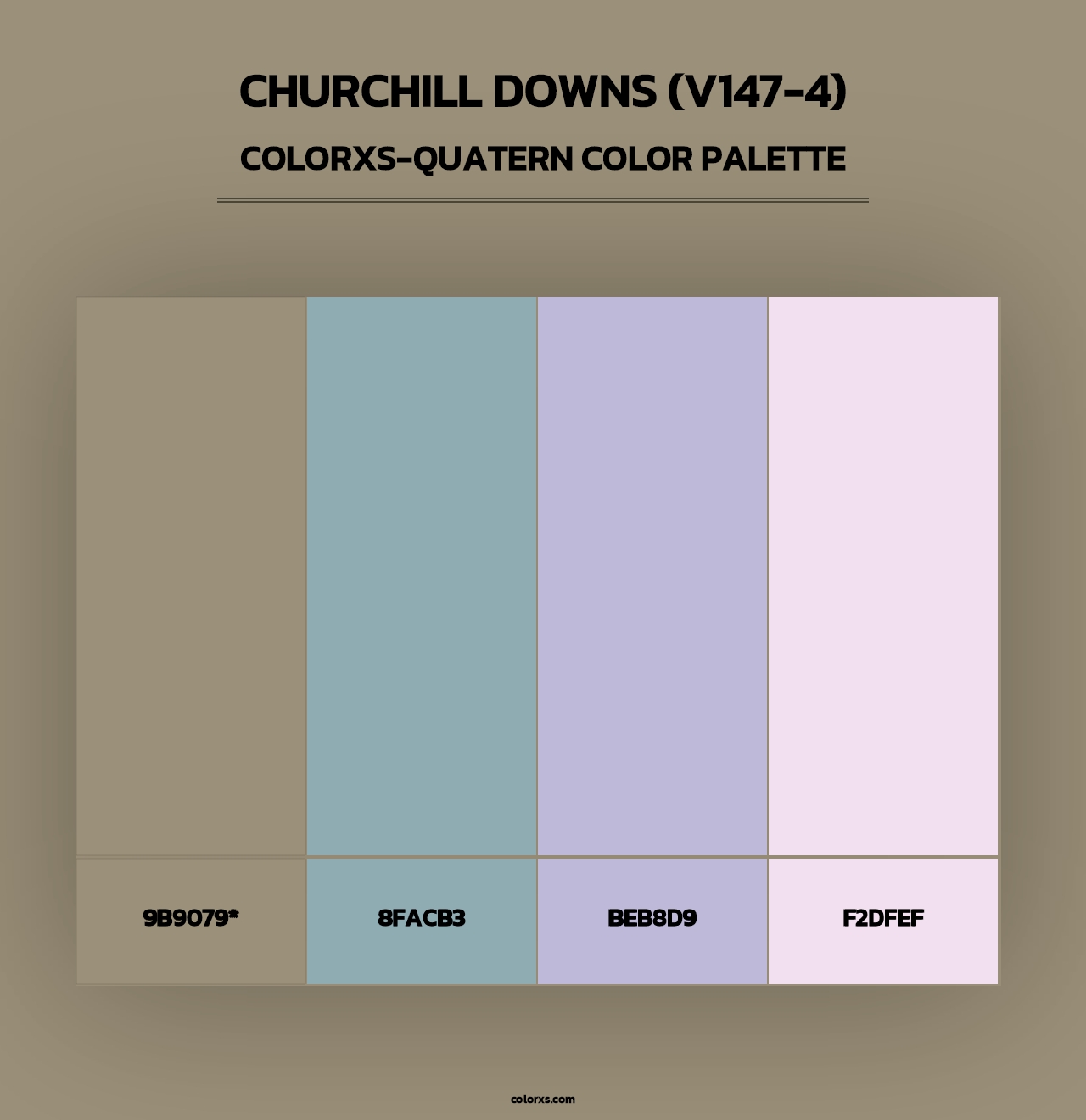 Churchill Downs (V147-4) - Colorxs Quad Palette
