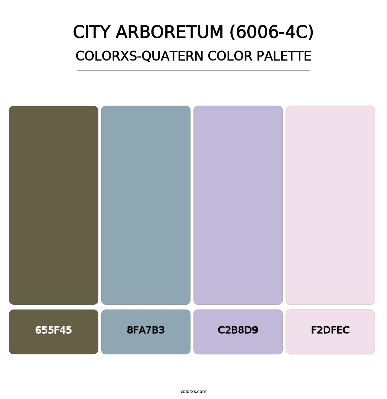 City Arboretum (6006-4C) - Colorxs Quatern Palette
