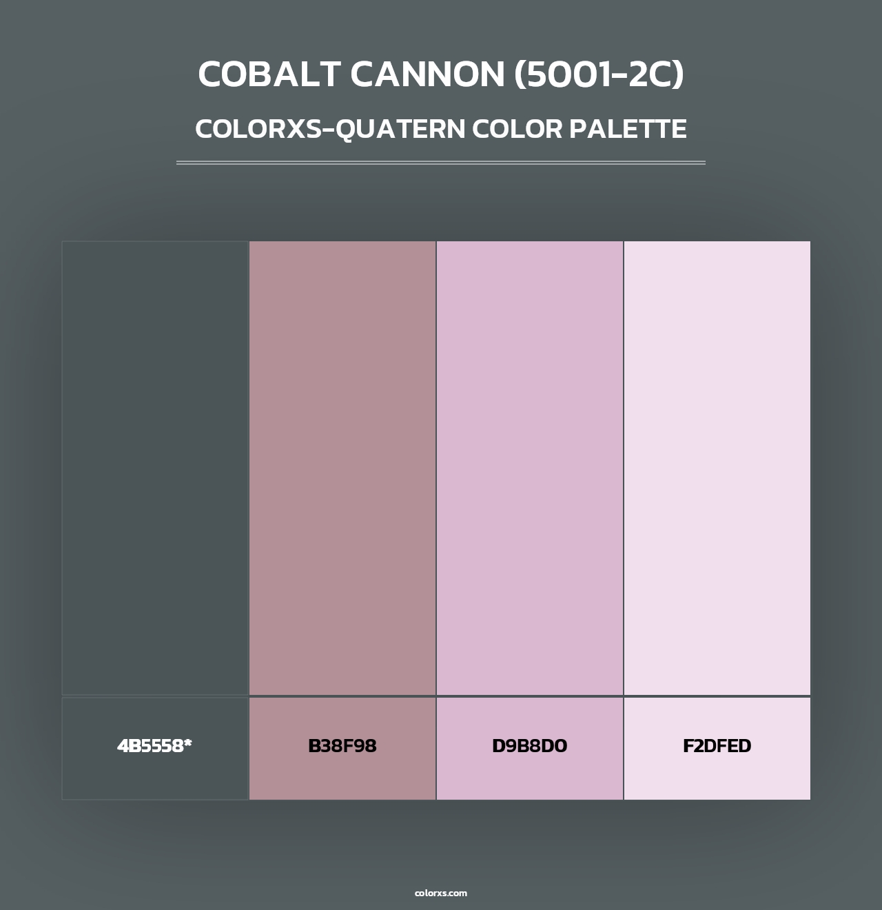 Cobalt Cannon (5001-2C) - Colorxs Quad Palette