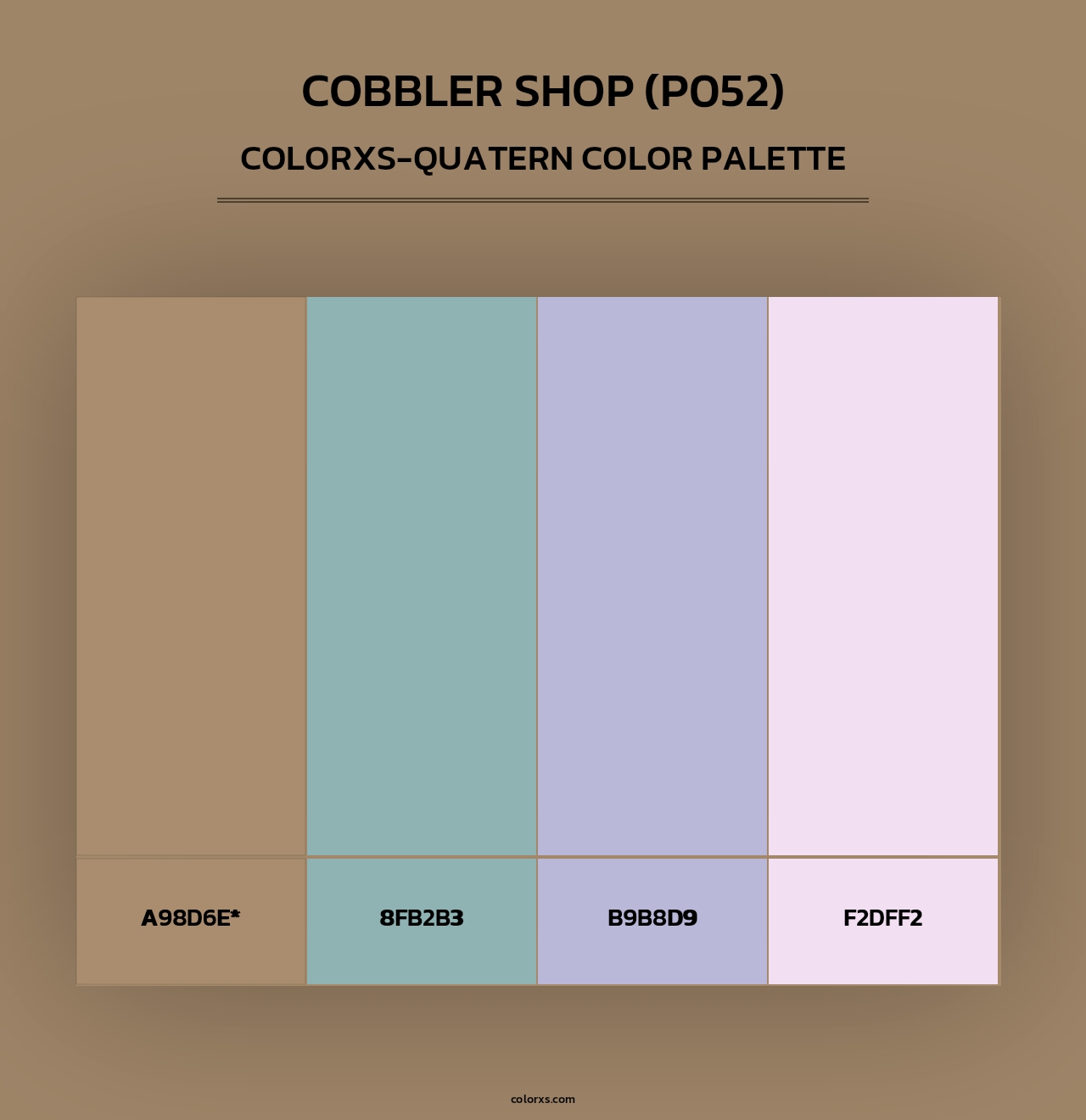 Cobbler Shop (P052) - Colorxs Quad Palette