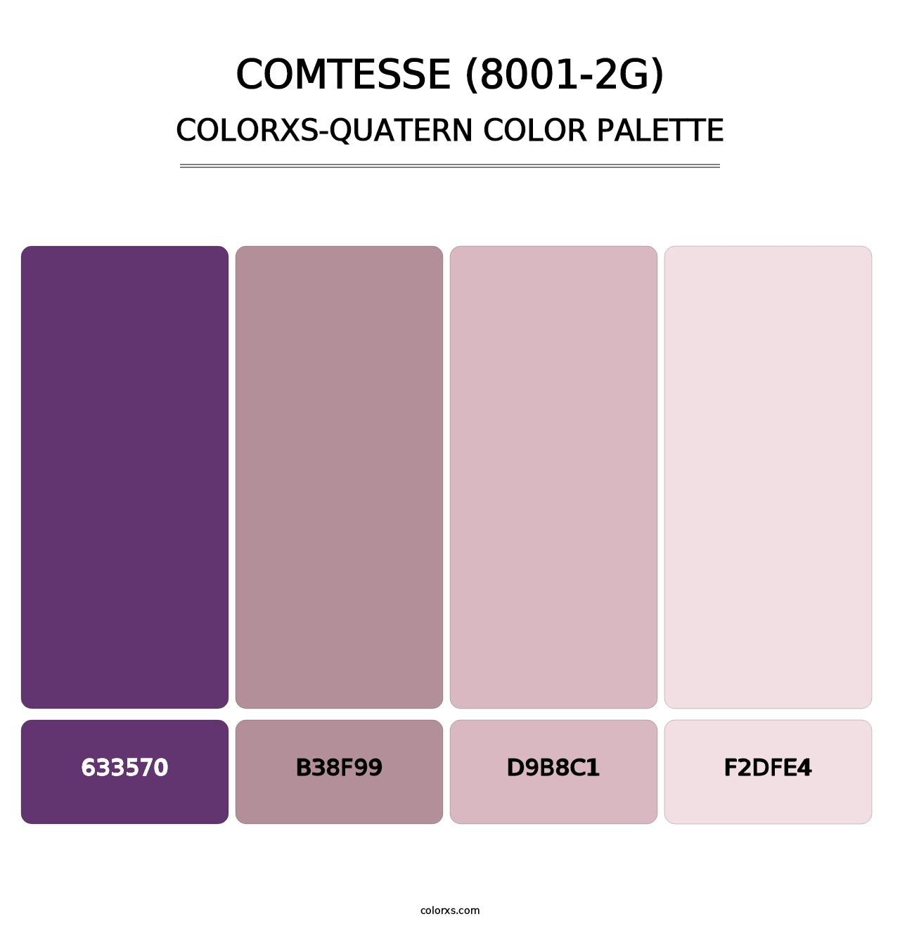Comtesse (8001-2G) - Colorxs Quatern Palette