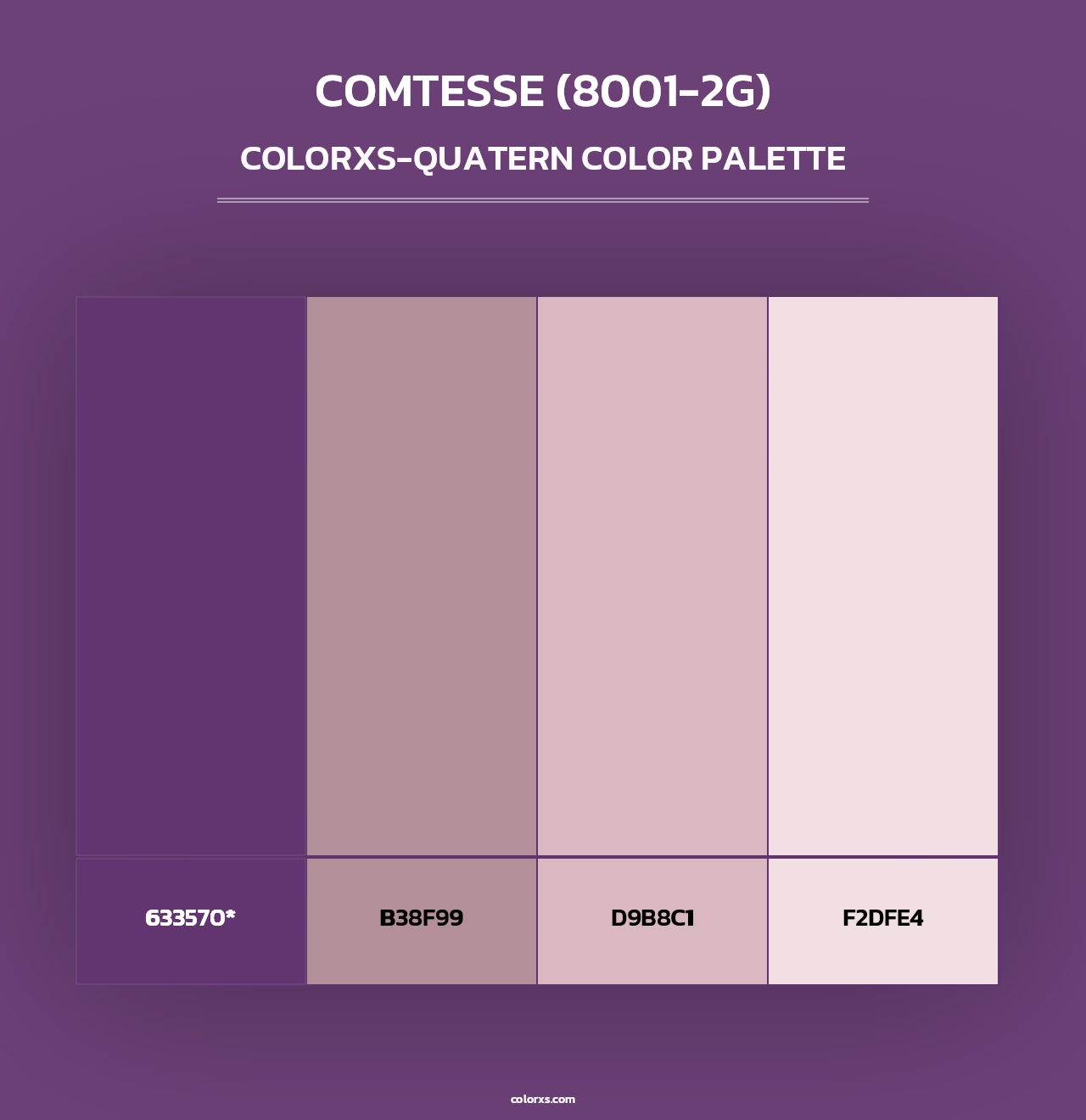 Comtesse (8001-2G) - Colorxs Quad Palette