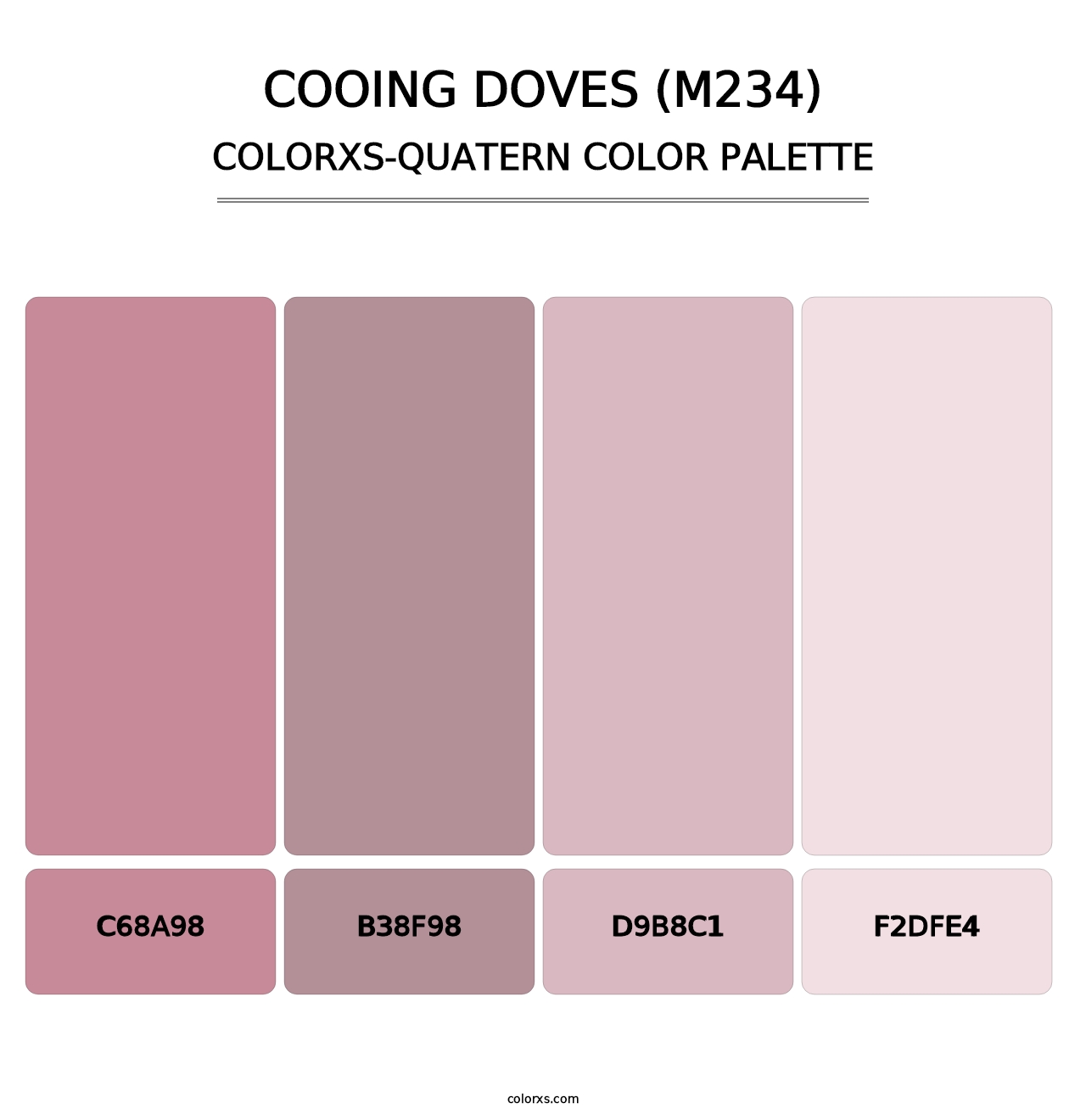 Cooing Doves (M234) - Colorxs Quatern Palette