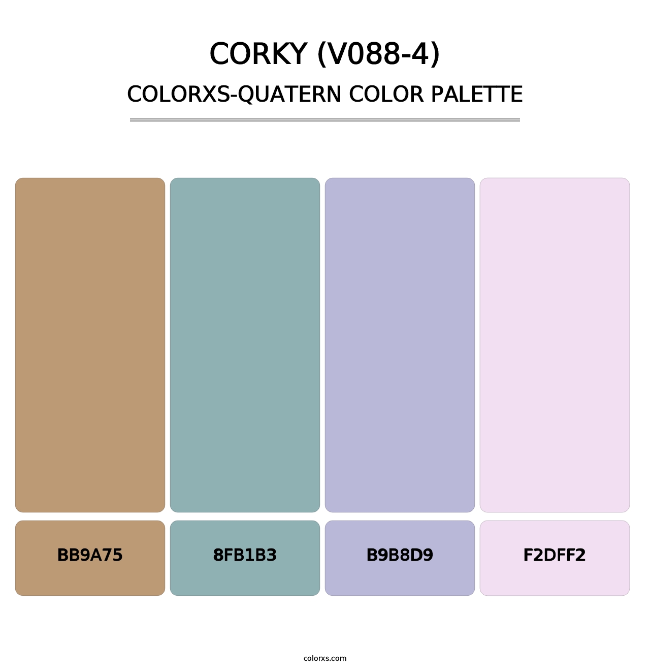 Corky (V088-4) - Colorxs Quatern Palette
