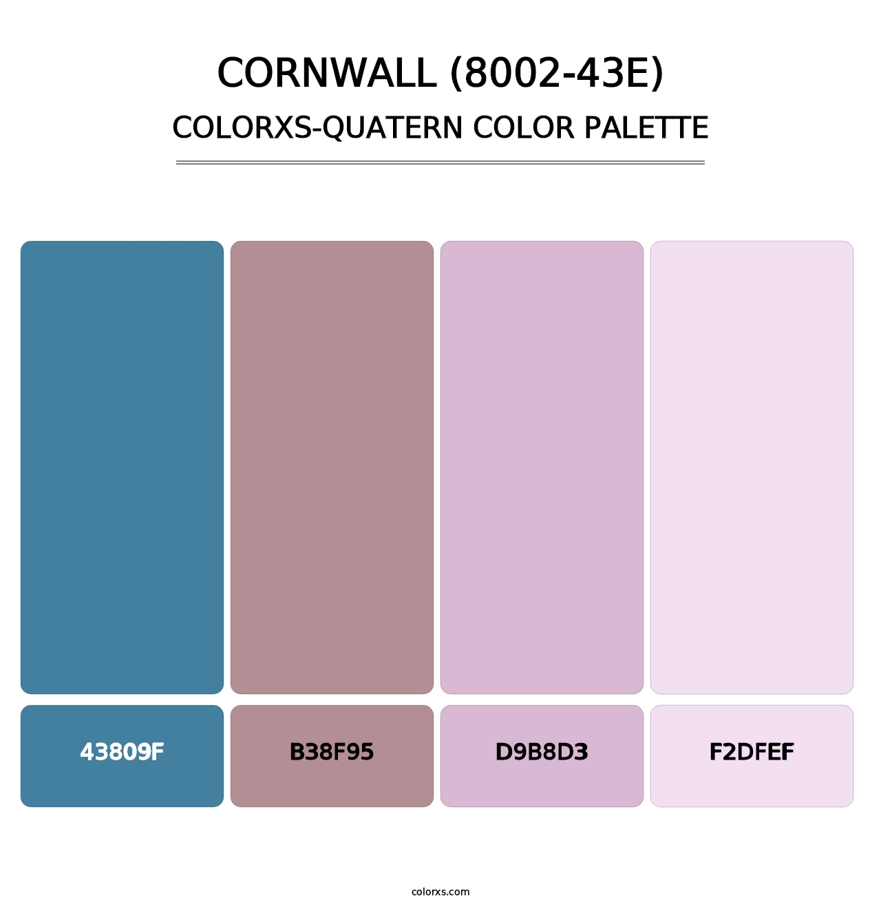 Cornwall (8002-43E) - Colorxs Quatern Palette