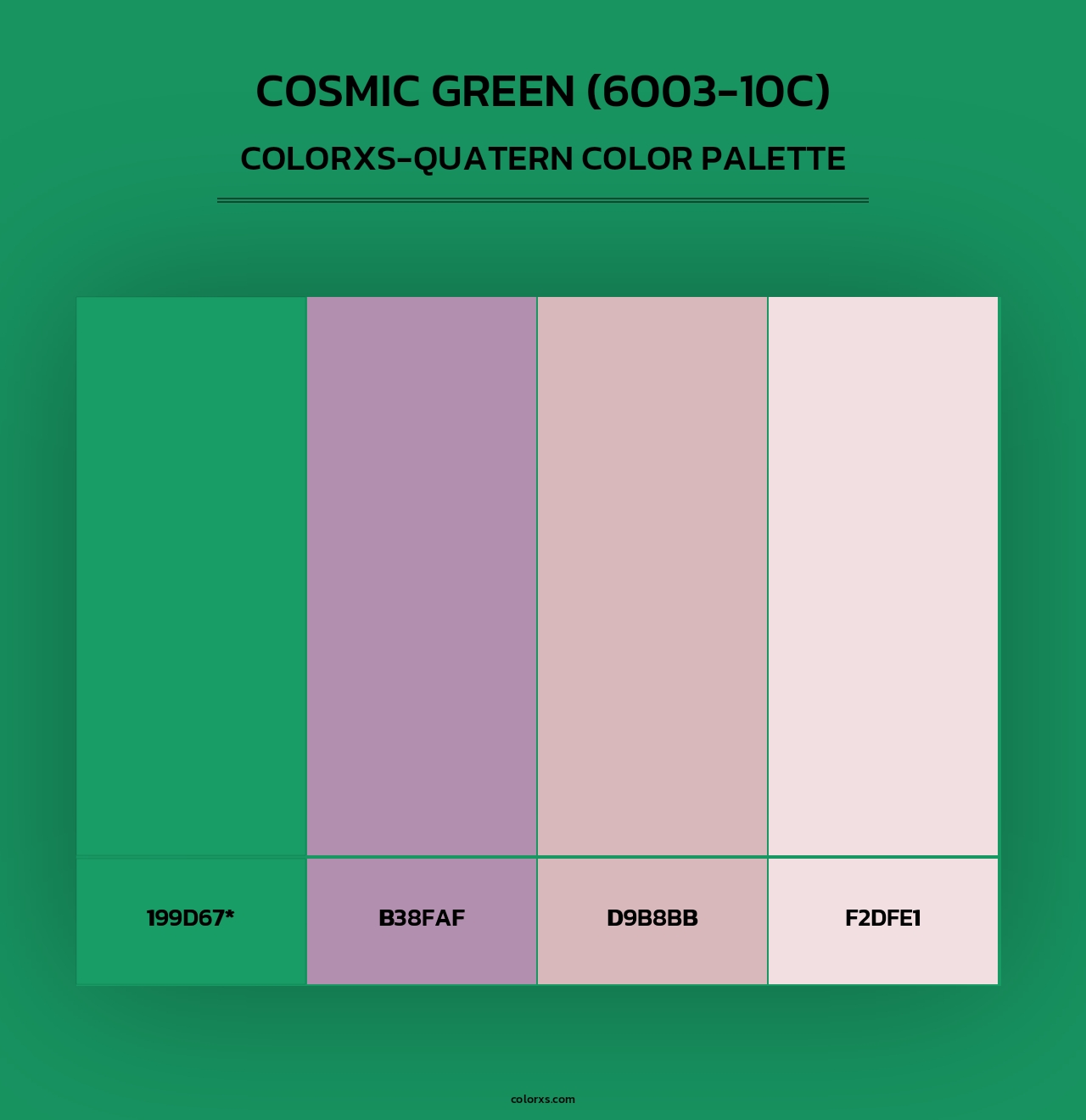 Cosmic Green (6003-10C) - Colorxs Quad Palette