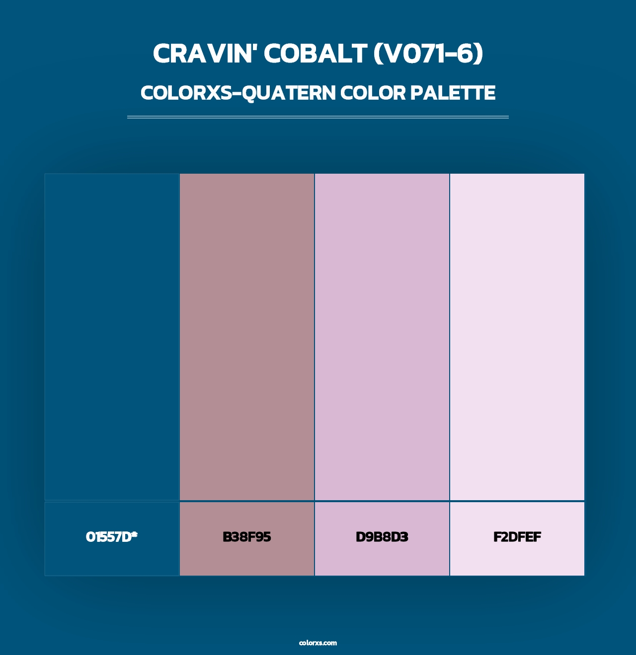 Cravin' Cobalt (V071-6) - Colorxs Quad Palette