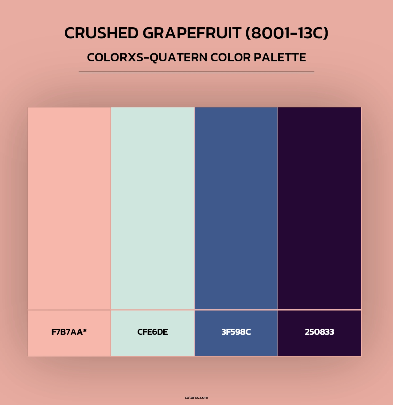 Crushed Grapefruit (8001-13C) - Colorxs Quad Palette