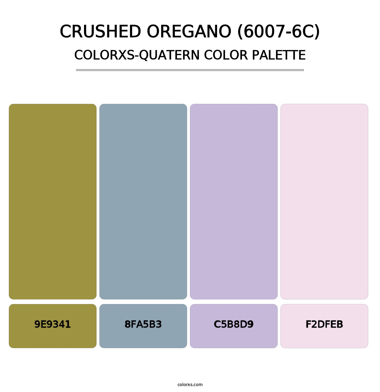 Crushed Oregano (6007-6C) - Colorxs Quatern Palette