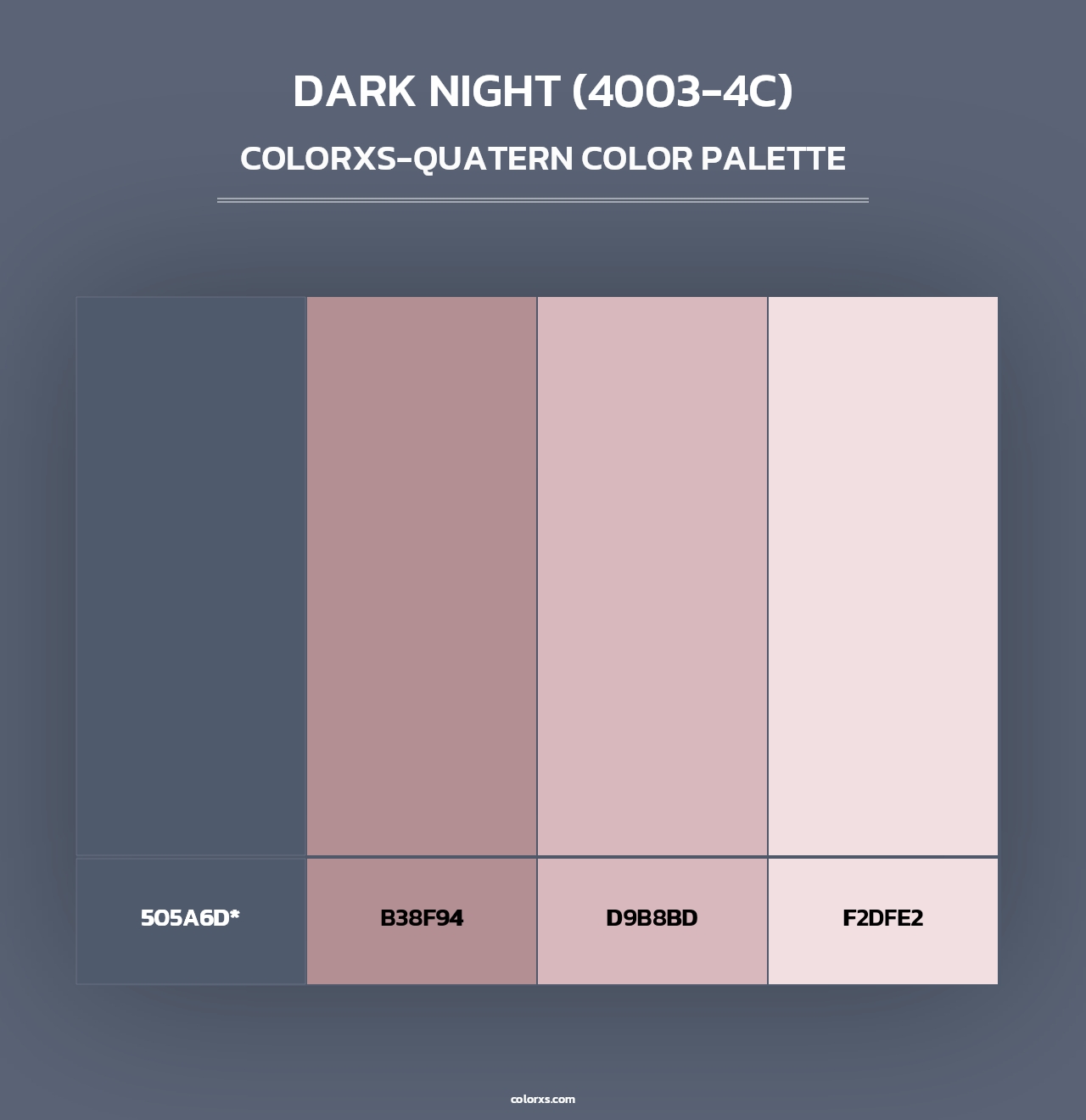 Dark Night (4003-4C) - Colorxs Quad Palette